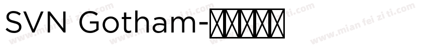 SVN Gotham字体转换